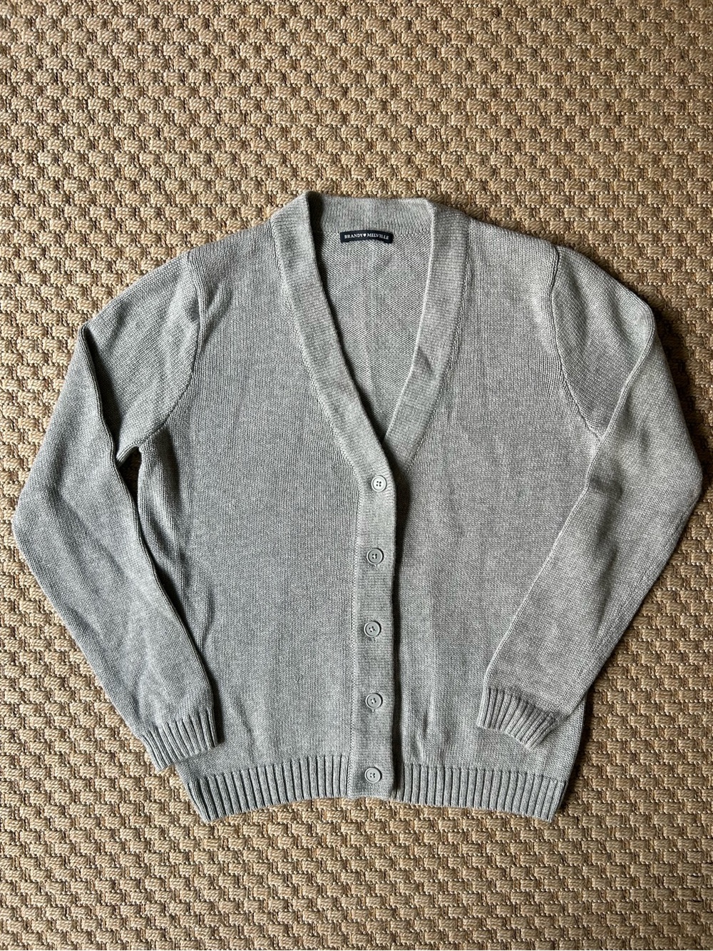 Brandy Melville V-Neck Button Down Cardigan Sweater